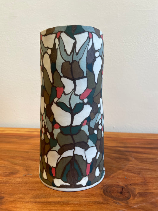 Multicolored 'Stained Glass' Nerikomi Vase