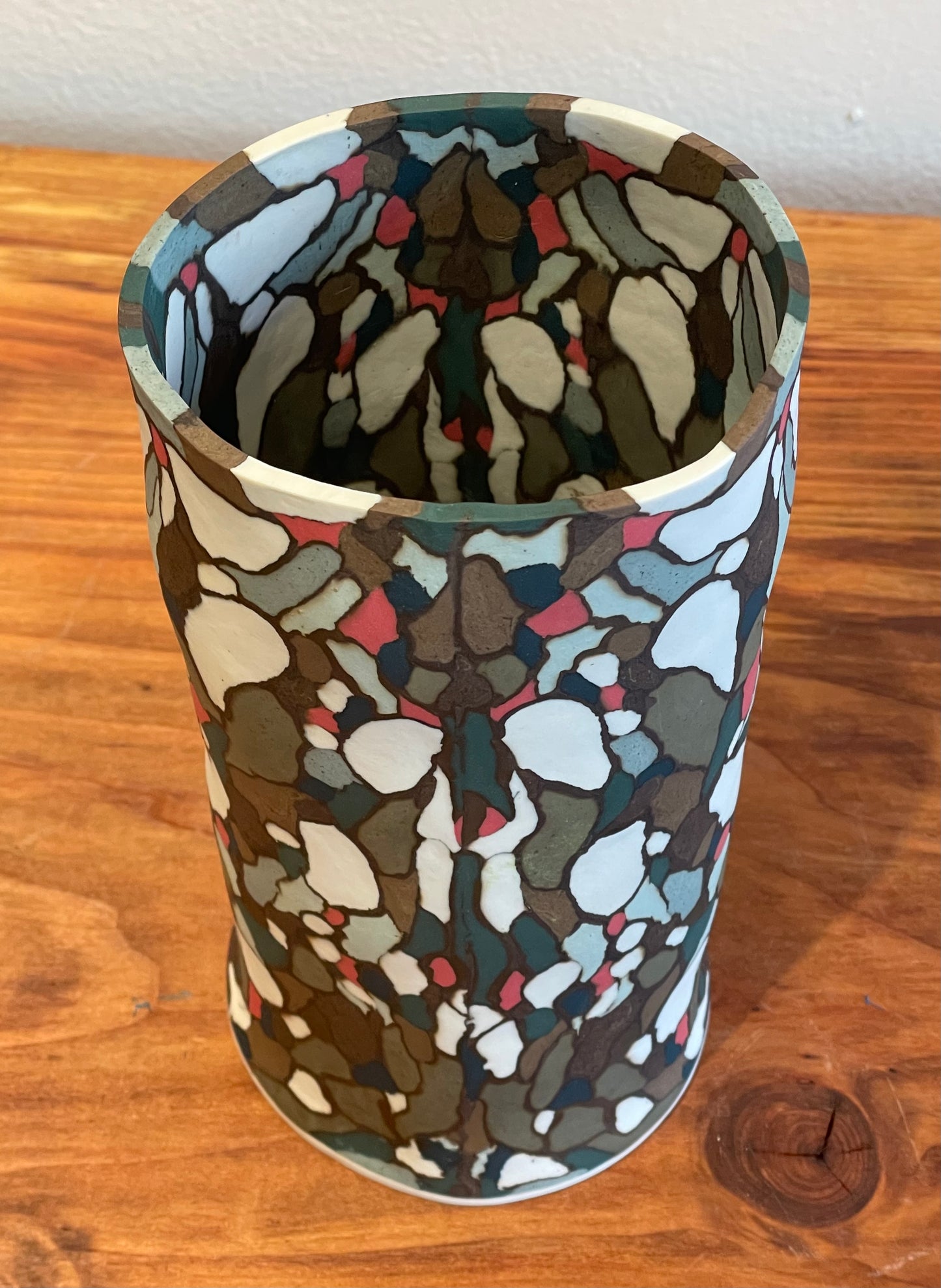 Multicolored 'Stained Glass' Nerikomi Vase