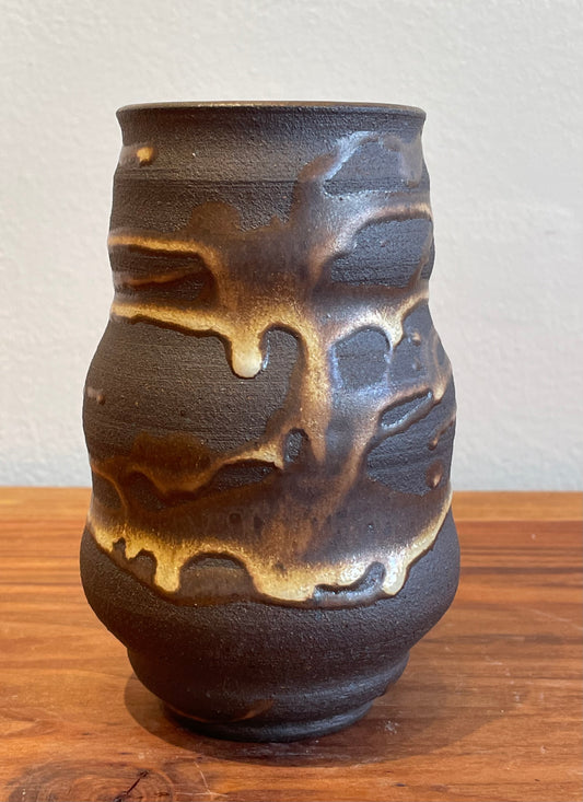 Dripped Glaze Curvy Vase