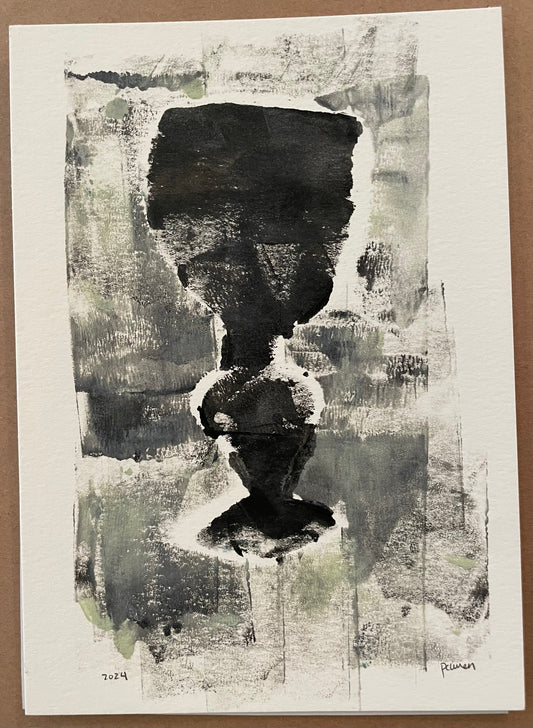 Ace of Cups,  Monoprint