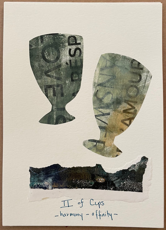Two of Cups,  Collage